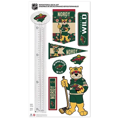 Minnesota Wild - Mascot Repositionable Decal Set