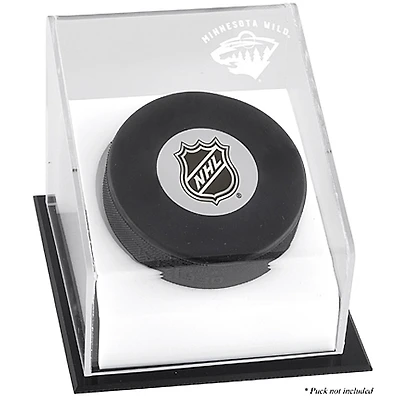 Minnesota Wild Puck Deluxe Logo Display Case
