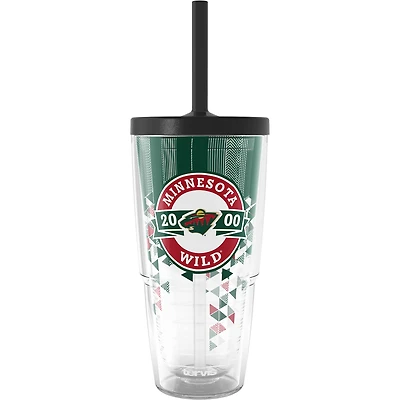 Gobelet classique Tervis Minnesota Wild de 24 oz avec couvercle à paille