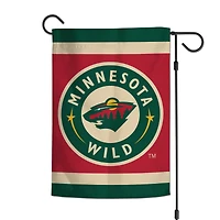 WinCraft Minnesota Wild Drapeau de jardin double face 12 po x 18 po