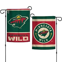 WinCraft Minnesota Wild Drapeau de jardin double face 12 po x 18 po