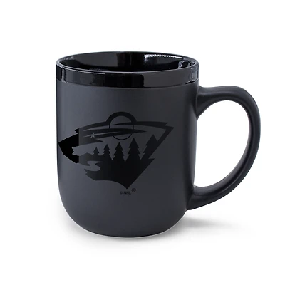 WinCraft Minnesota Wild 17oz. Black Tonal Ceramic Mug