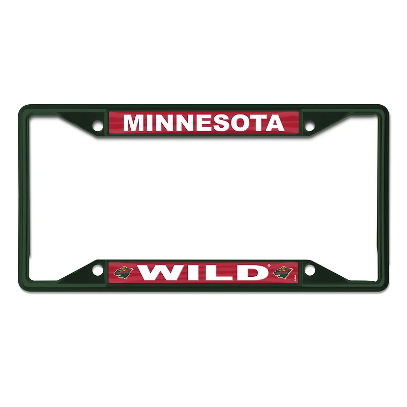 WinCraft Minnesota Wild Chrome Colored License Plate Frame