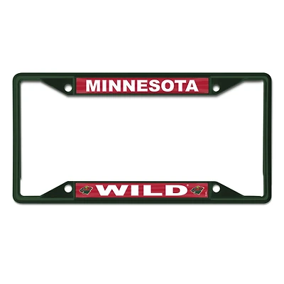 Cadre de plaque d'immatriculation WinCraft Minnesota Wild Chrome