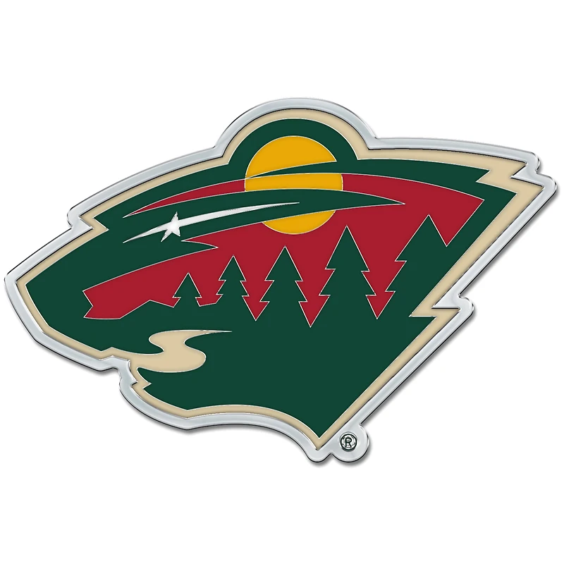 WinCraft Minnesota Wild Colored Chrome Auto Emblem
