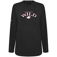 Sweat-shirt à col roulé Beaudry pour la fête des mères du Minnesota Wild femme de Levelwear, noir