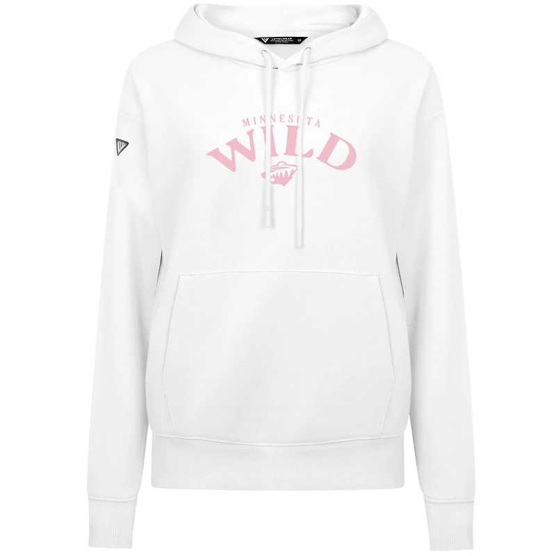 Sweat à capuche blanc Minnesota Wild Mother's Day Adorn pour femme Levelwear