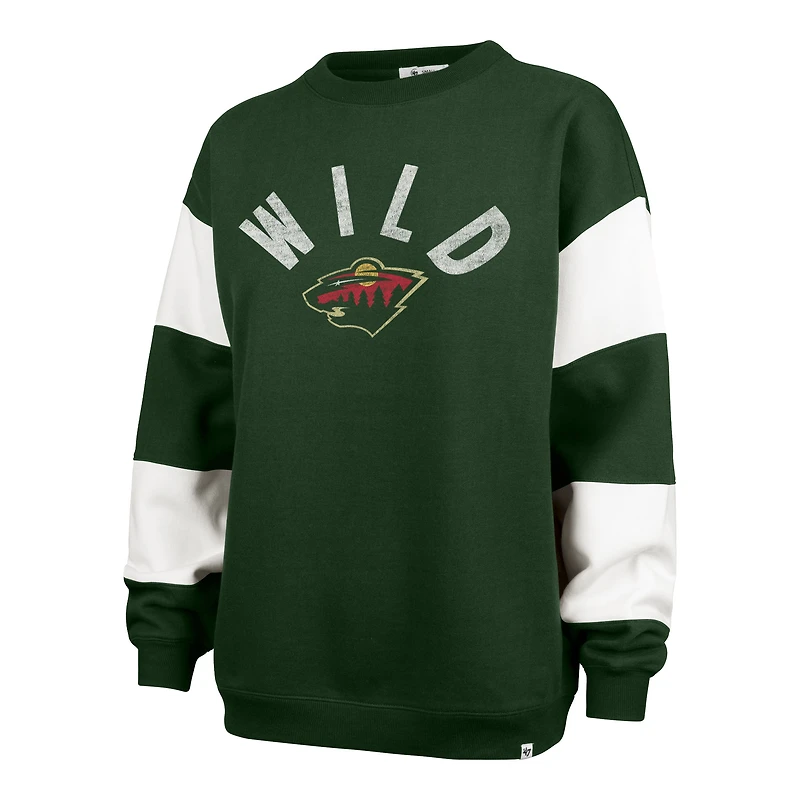Sweat-shirt à capuche vert Minnesota Wild Eephus Barred pour femme '47