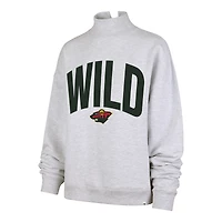 Sweat-shirt « Minnesota Wild Subtle Muse » gris chiné pour femme, modèle 47