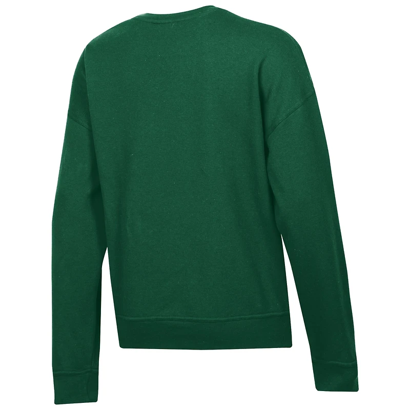 Women's Champion Green Minnesota Wild Wordmark Lockup Powerblend Sweatshirt