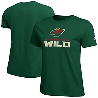 Women's Champion  Green Minnesota Wild Wordmark Lockup T-Shirt