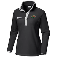 Veste noire Columbia Wild Benton Springs à demi-pression pour femme