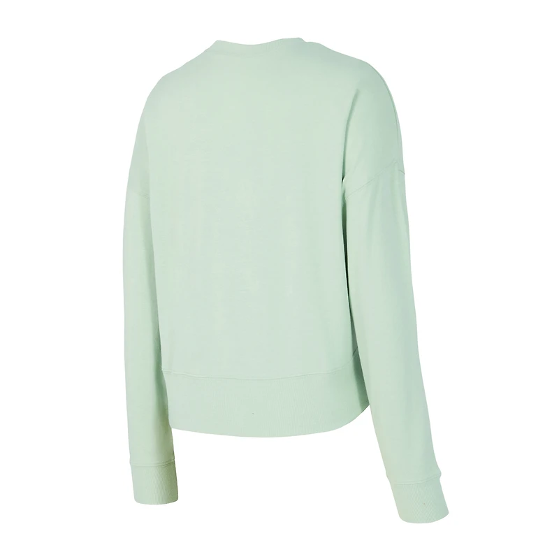 SweaTop tri-mélange vert clair Minnesota Wild pour femme Concepts Sport