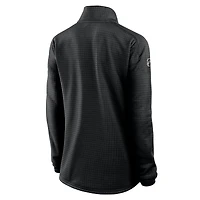Women's Fanatics  Black Minnesota Wild Authentic Pro Rink Lightweight Quarter-Zip Pullover Top
