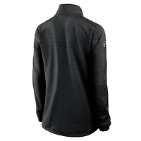 Women's Fanatics Black Minnesota Wild Authentic Pro Rink Quarter-Zip Pullover