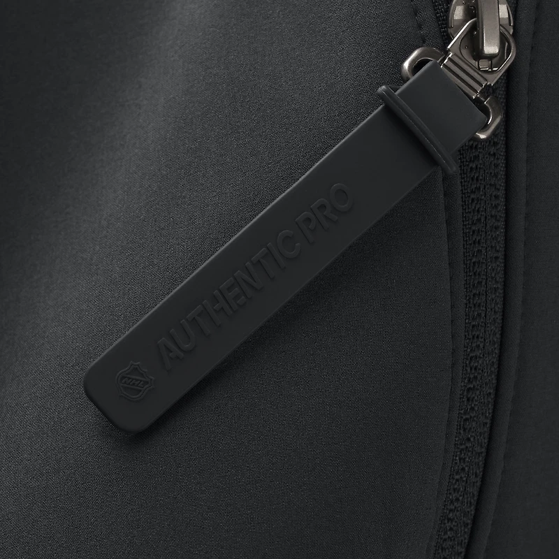 Women's Fanatics Black Minnesota Wild Authentic Pro Rink Raglan Full-Zip Hoodie