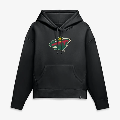 Sweat à capuche noir Minnesota Wild pour femmes de Fanatics