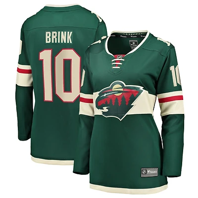 Maillot domicile vert Bobby Brink Minnesota Wild pour femmes (Fanatics)