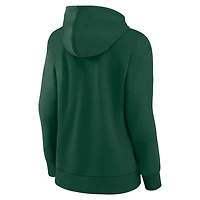 Sweat à capuche en polaire primaire authentique Pro Core Minnesota Wild vert Fanatics pour femme