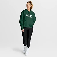 Women's Fanatics Green Minnesota Wild Authentic Pro Primary Pullover Hoodie