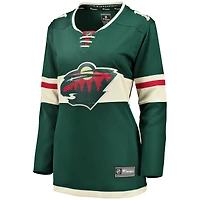 Maillot vert Fanatics pour femmes, équipe du Minnesota Wild, domicile, Breakaway