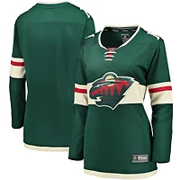 Maillot vert Fanatics pour femmes, équipe du Minnesota Wild, domicile, Breakaway