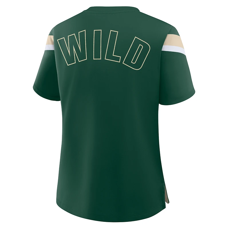 T-shirt Athena Offside vert Minnesota Wild pour femme