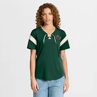 Women's Fanatics Green Minnesota Wild Offside Athena T-Shirt