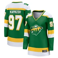 Women's Fanatics Kirill Kaprizov Green Minnesota Wild Alternate Breakaway Jersey