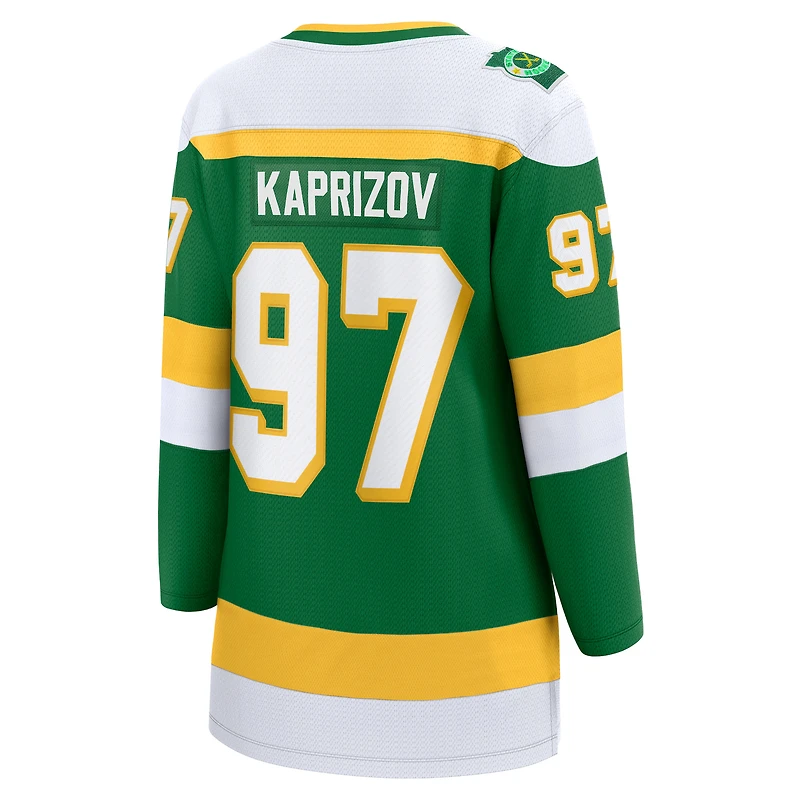 Women's Fanatics Kirill Kaprizov Green Minnesota Wild Alternate Breakaway Jersey