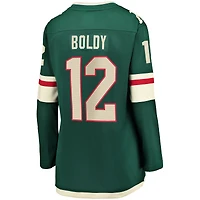 Women's Fanatics Matthew Boldy Green Minnesota Wild Home Breakaway Player Jersey