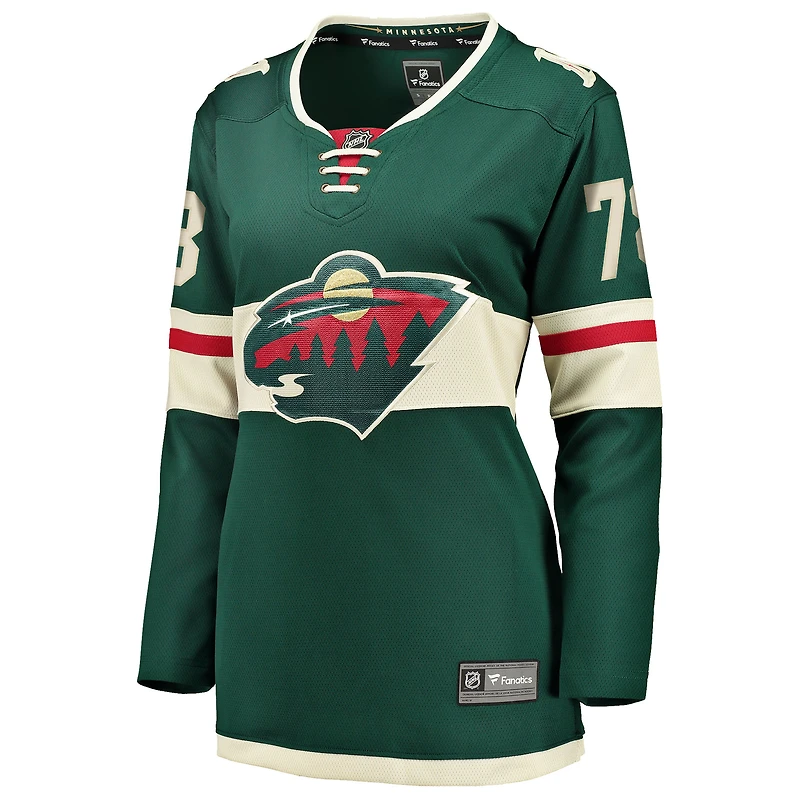 Women's Fanatics Nico Sturm Green Minnesota Wild Home Breakaway Jersey