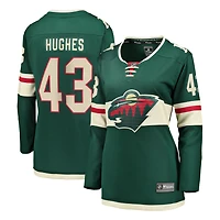 Women's Fanatics Quinn Hughes Green Minnesota Wild Home Breakaway Jersey