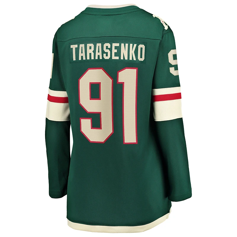 Women's Fanatics Vladimir Tarasenko Green Minnesota Wild Home Breakaway Jersey