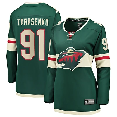 Women's Fanatics Vladimir Tarasenko Green Minnesota Wild Home Breakaway Jersey