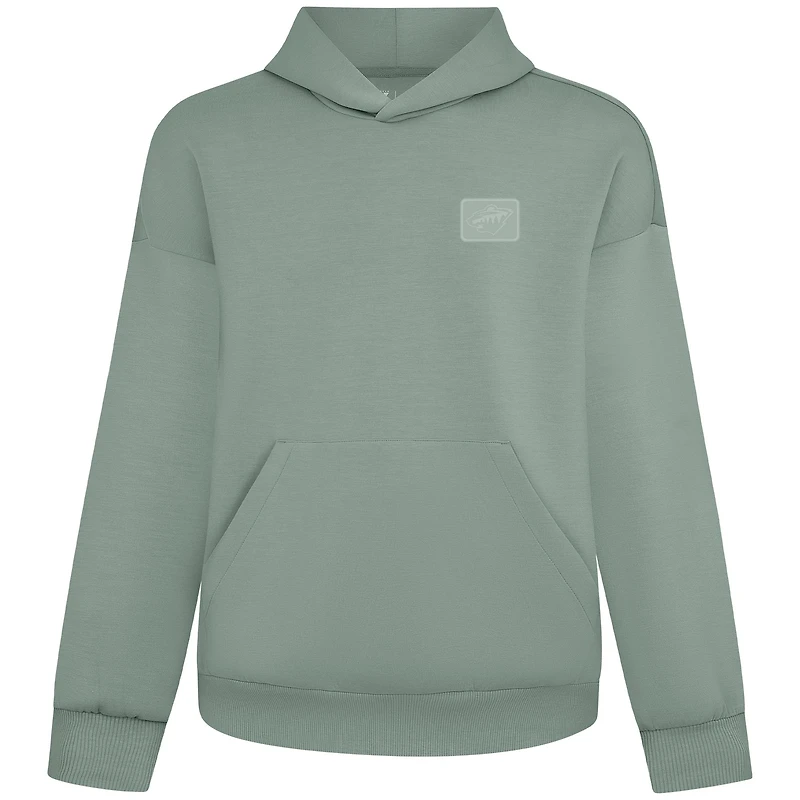 Sweat à capuche de luxe vert Minnesota Wild Tri-Blend pour femme Levelwear