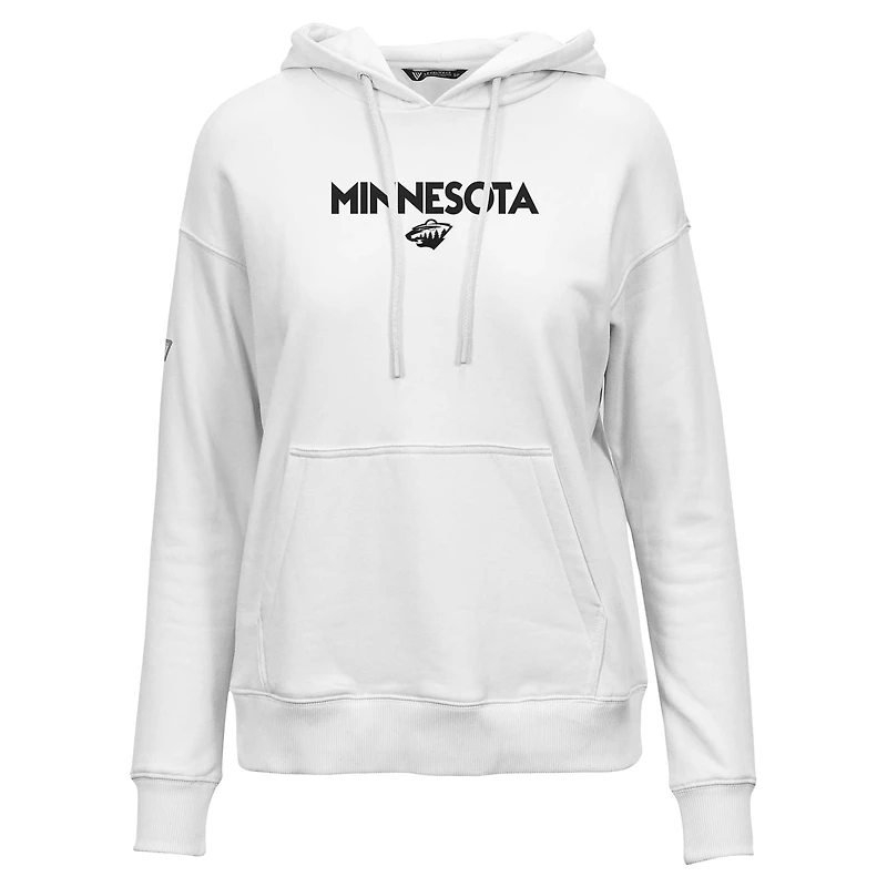 Sweat à capuche blanc pour femme Levelwear Minnesota Wild Adorn City Capsule