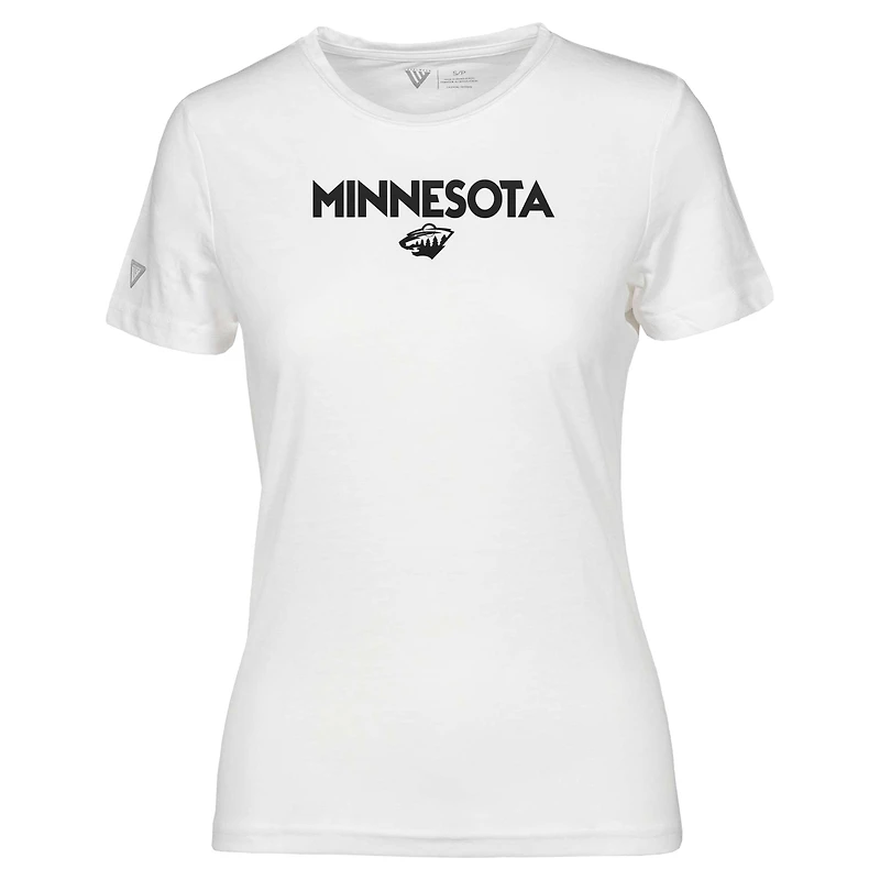 T-shirt capsule Maddox City blanc Minnesota Wild pour femme Levelwear