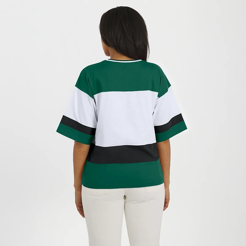 Women's WEAR by Erin Andrews Green/White Minnesota Wild Jersey Style Tee