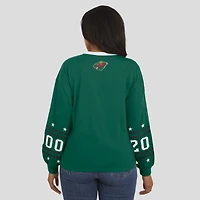 T-shirt de sport à manches longues vert Minnesota Wild pour femme WEAR by Erin Andrews
