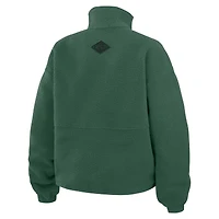Veste polaire à demi-zip verte Minnesota Wild pour femme WEAR by Erin Andrews