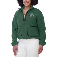Veste polaire à demi-zip verte Minnesota Wild pour femme WEAR by Erin Andrews