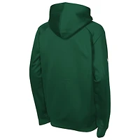 Youth Fanatics Green Minnesota Wild Authentic Pro Rink Raglan Hoodie