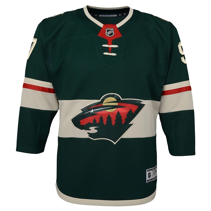 Youth Kirill Kaprizov Green Minnesota Wild Home Premier Player Jersey