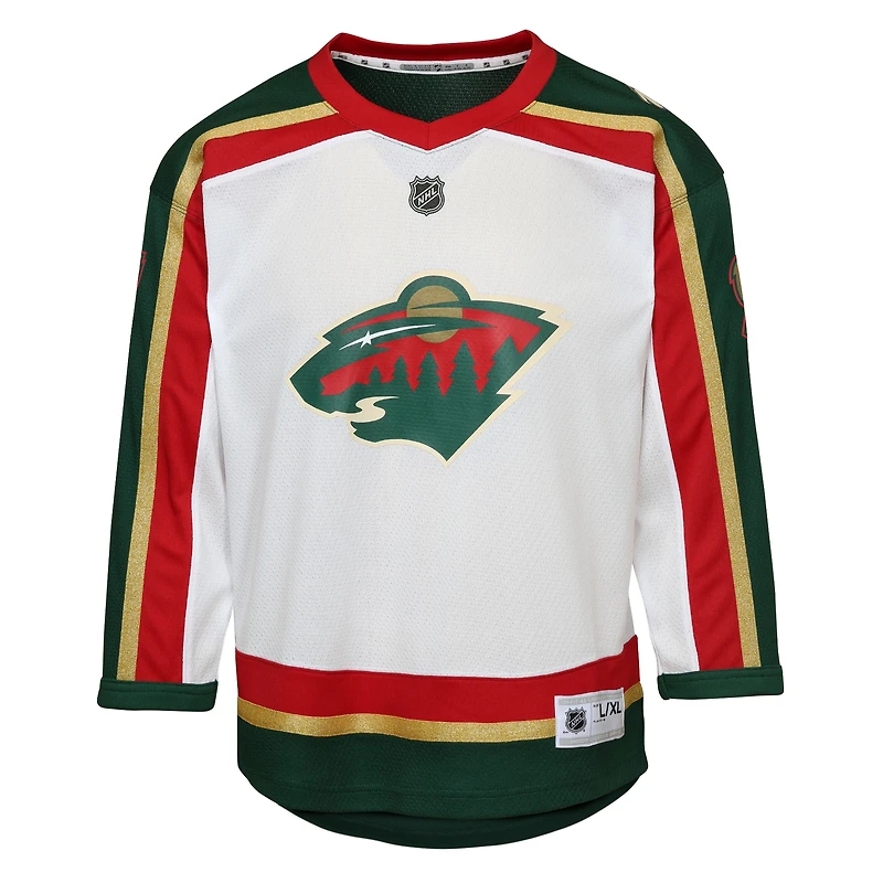 Youth Kirill Kaprizov White Minnesota Wild 25th Anniversary Replica Player Jersey