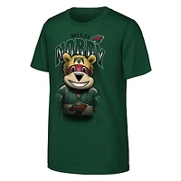 T-shirt vert à l'effigie de la mascotte Minnesota Wild pour jeunes Outerstuff