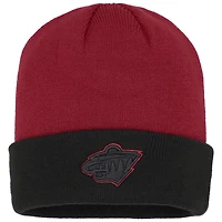 V110833 Wild 000 NHL OST HOL23 BF Logo Outline Tricot à revers HATYTHNIT