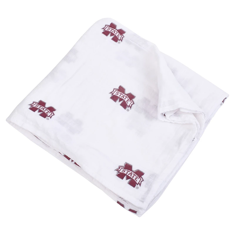 Infant Three Little Anchors Mississippi State Bulldogs 47'' x 47'' Muslin Swaddle Blanket