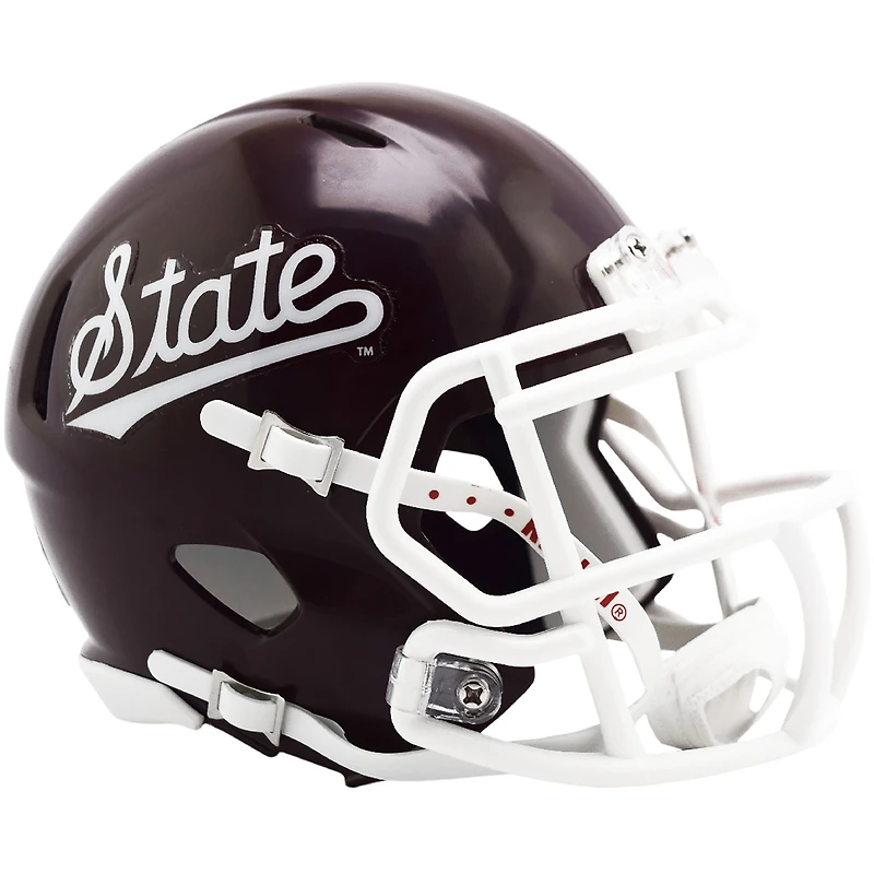 Mississippi State Bulldogs 2023 Maroon with Script Revolution Speed Mini Helmet