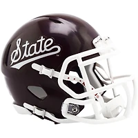  Mississippi State Bulldogs 2023 Maroon with Script Revolution Speed Mini Helmet